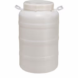 FUSTO BOCCALARGA Contenitore in polietilene per alimenti.Colore bianco.Con manici lateraliMADE IN ITALY! LITRI:5 (31031)10 (1 ...