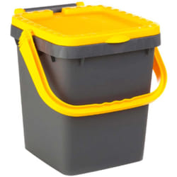 Ecoplast - Pattumiera per Raccolta Differenziata 20 Lt, Bidone Spazzatura giallo