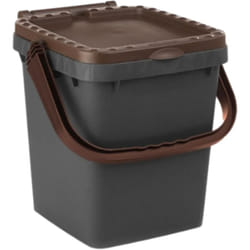 Ecoplast Pattumiera per Raccolta Differenziata 20 Lt Bidone Spazzatura Marrone