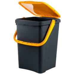 Pattumiera per Raccolta Differenziata 50 Lt, Bidone Spazzatura Giallo - Ecoplast