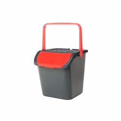 PATTUMIERA ECOLOGIC 28 LITRI CON MANICO E SPORTELLO ROSSA La Pattumiera Ecologica da 28 litri con manico e sportello rossa è ...