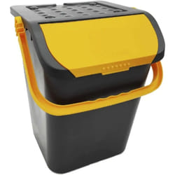 Pattumiera per Raccolta Differenziata Ecologic 35lt Giallo Ocra 38x36,5xh45cm