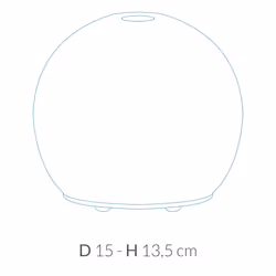 Arya HD Mercury diffusore di aromi Cisterna Vetro Bianco