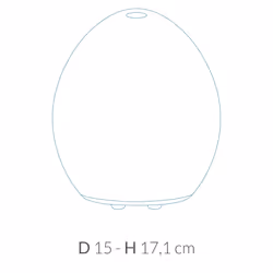 Arya HD Mars diffusore di aromi Cisterna Vetro Bianco