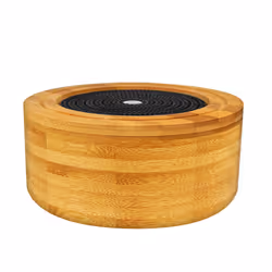 Arya HD - Diffusore ad ultrasuoni in vero legno di Bamboo Saturn, Cisterna, 0,1 L