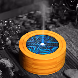 Arya HD - Diffusore ad ultrasuoni in vero legno di Bamboo Saturn
