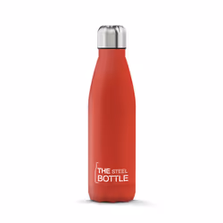 The Steel Bottle Classic 500 ml - Rosso, 500 ml, Bicicletta, Uso quotidiano, Fitness, Trekking, Sport, Rosso, Acciaio inox, 1 ...
