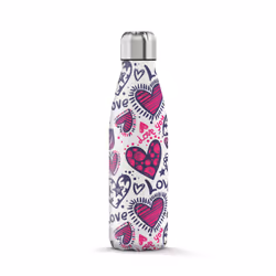 The Steel Bottle - Pop Art Series 500 ml - Love, 500 ml, Uso quotidiano, Multicolore, Acciaio inox, Love, 10 h