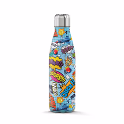 The Steel Bottle - Pop Art Series 500 ml - Comic, 500 ml, Uso quotidiano, Multicolore, Acciaio inox, Comic, 10 h
