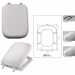 Sedile vaso wc CONCA Bianco Europeo Fornitore / Produttore: AUTRES