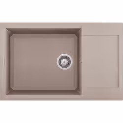 Elleci Easy 310, Lavello montato su piano, Rettangolare, Granitek, Grigio, 1 ciotole, Rettangolare