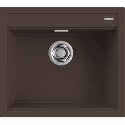 Elleci BEST 105, Lavello montato su piano, Rettangolare, Granitek, Espresso, 1 ciotole, Espresso