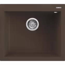 Elleci QUADRA 105 G78, Lavello montato su piano, Rettangolare, Keratek plus, 1 ciotole, Rettangolare, 550 x 480 mm