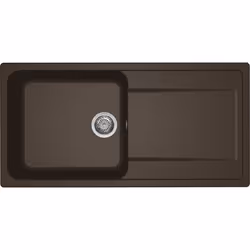 Elleci LIFE 480, Lavello montato su piano, Rettangolare, Granitek, Espresso, 1 ciotole, Rettangolare