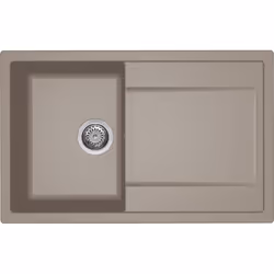 Elleci LIFE 300, Lavello montato su piano, Rettangolare, Granitek, Beige, 1 ciotole, Tortora