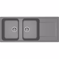 Elleci LIFE 500, Lavello montato su piano, Rettangolare, Metallo, Titanio, 1 ciotole, Rettangolare