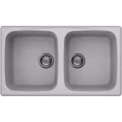 Elleci Master 450, Lavello montato su piano, Rettangolare, Metaltek, Alluminio, 2 ciotole, Rettangolare
