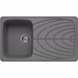 Elleci Master 400 M73, Lavello montato su piano, Rettangolare, Metaltek, Titanio, 1 ciotole, Rettangolare