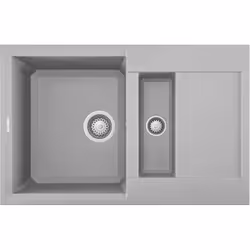 Elleci Easy 325, Lavello montato su piano, Rettangolare, Metaltek, Alluminio, 2 ciotole, Rettangolare