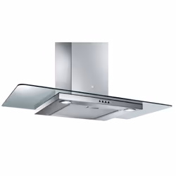 Turboair Sempione, 400 m³/h, Aspirante, 62 dB, Cappa aspirante a parete, Acciaio inox, Trasparente, Vetro, Acciaio inox