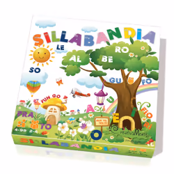 CreativaMente Sillabandia, Gioco da tavolo, Educativo, 4 anno/i, Gioco di famiglia