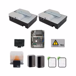 S-FAB, Kit per cancelli a battente con ante fino a 2,3 m, montaggio interrato, BlueBUS, compatibile con Opera, bidirezionale  ...