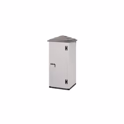 GARDEN COTTAGE URBAN 80 MOBILI DA GIARDINO PORTATTREZZI CONTAINER CM.L82xP82xH203Struttura in PVC alveolare estruso, tetto mo ...