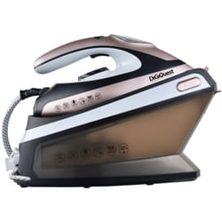 Digiquest - Ferro da stiro con caldaia steamy boily, 2400W, Piastra in Ceramica, Display a Led, Serbatoio Trasparente, Ricarica Acqua Continua, Colpo