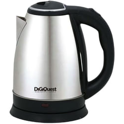 DIGIQUEST Bollitore Elettrico IRON KET 18, Acciaio Inox Satinato, 1.8 Litri, 1500W, Spegnimento Automatico