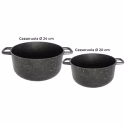 Batteria di Pentole 8 Pezzi in Alluminio Pressofuso Antiaderente Olympia Hard Cook - Vista aggiuntiva 3