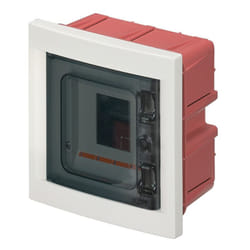 Elettrocanali - Centralino ad incasso, 4 moduli, bianco, IP40, sportello in policarbonato fumè EC63004B