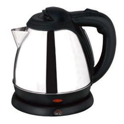 DCG Eltronic WK6278 bollitore elettrico 1,2 L 1500 W Nero, Acciaio inox