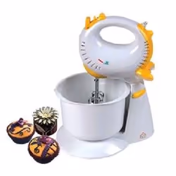 DCG Eltronic HM 2476N, Sbattitore con base, Bianco, Giallo, 220 W, 230 V, 50 Hz, 330 mm