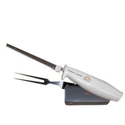 DCG Eltronic EM2121 coltello elettrico 100 W Acciaio inox, Bianco