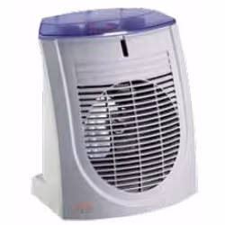 DCG Eltronic HL9370, Riscaldatore ambiente elettrico con ventilatore, 24 h, Parete, Pavimento, Bianco, 2000 W, 1000 W