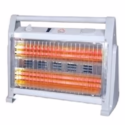 DCG Eltronic SA9524, Riscaldatore di ambienti elettrico al quarzo, Pavimento, Bianco, Manopola, 1600 W, 800 W