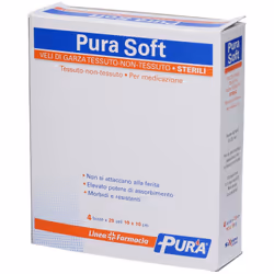 PURA SOFT Veli di Garza Idrofila Sterili 10 x cm 100 pz
