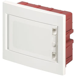 Elettrocanali - Centralino ad incasso, 8 moduli, bianco, IP40, con sportello cieco EC63008C