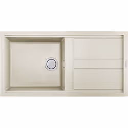 Elleci Best 480 G62, Mobile lavello, Rettangolare, Granitek, Bianco, 1 ciotole, Rettangolare