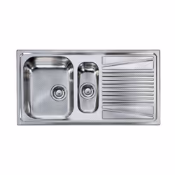Codice: LIR475ANSSX Marca: ELLECI. Elleci River 475 LIR475ANSSX – Lavello da incasso 1,5 vasche + gocciolatoio Scopri l'elega ...