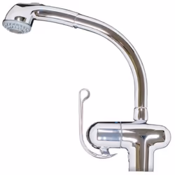 Miscelatore cucina cromo con doccia estraibile Majestic Miscelatore per cucina in finitura cromo con doccia estraibile. Carat ...