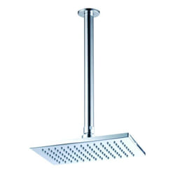 Soffione doccia cromato da soffitto Linear