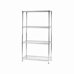Serena Group Scaffale in filo di acciaio 4 ripiani, colore Silver - Vista aggiuntiva 4
