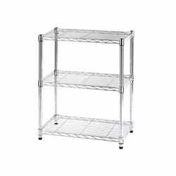 Archimede scaffale metallico libreria light cromata 3 ripiani cm 36 x 61 x h. 75cucina bagno garage cabina armadio