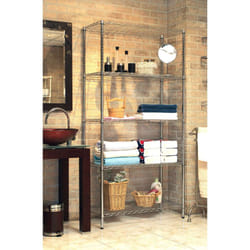 Serena Group Libreria Light Cromata 5 Ripiani Cm 36 X 91 X H. 177