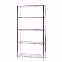 Serena Group Libreria Light Cromata 5 Ripiani Cm 36 X 91 X H. 177 - Vista aggiuntiva 2