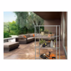 Serena Group Scaffale Robusto 4 Ripiani Cm 35 X 90 X H. 137 Per Uso Esterno - Vista aggiuntiva 2