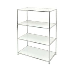 Serena Group Libreria Cromata 4 Ripiani Bianchi Cm 40 X 80 X H. 120