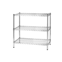 Archimede scaffale metallico scaffale 3 ripiani cm 46 x 91 x h. 90 cucina bagno garage cabina armadio