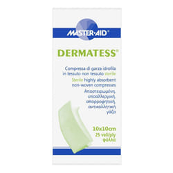Dermatess Compressa Morbida Di Garza Sterile TNT Monoestensibile 10x10cm 25 Pezzi